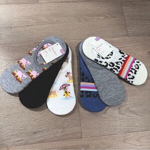 Target Colorful Patterned Ankle Socks Set Womens Liners OS